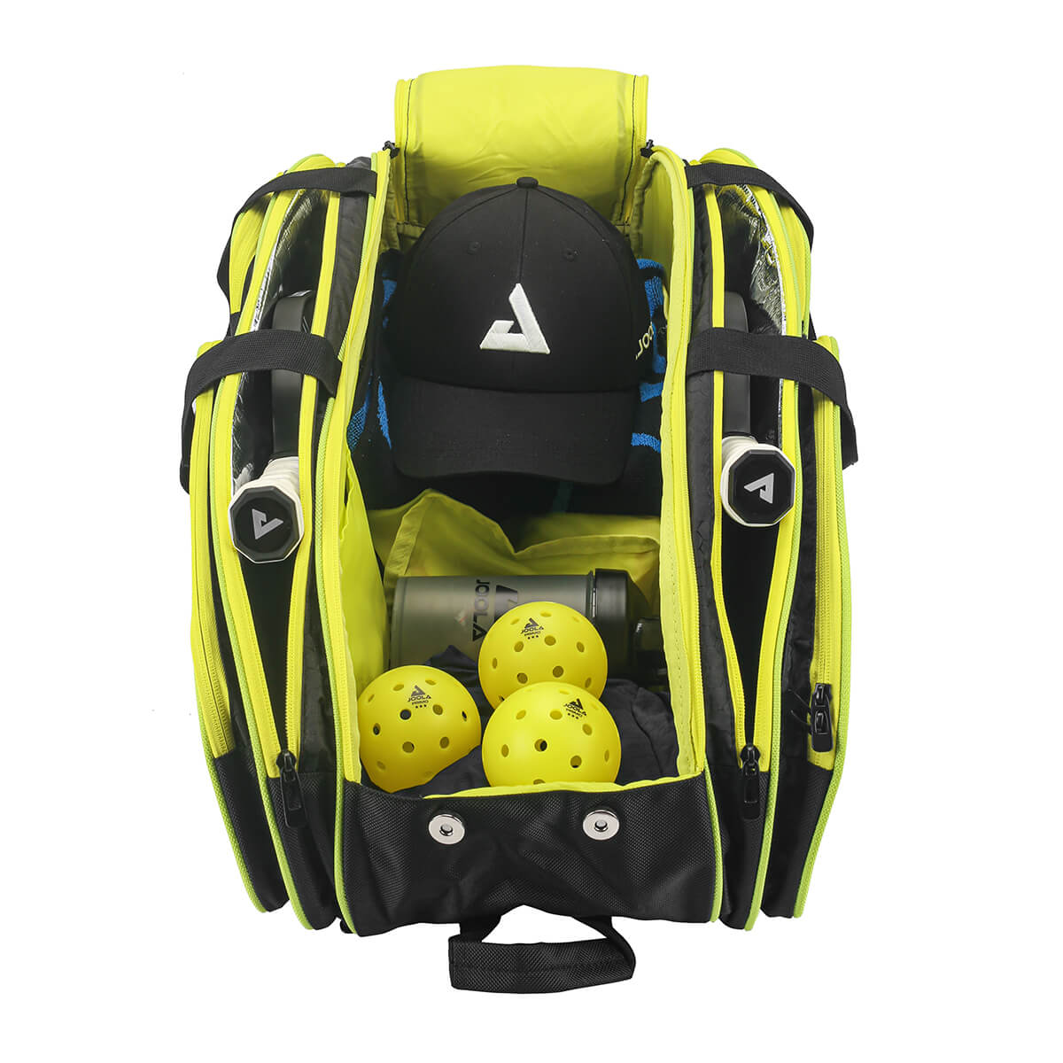 JOOLA Tour Elite Pro Pickleball Duffle Bag (Black/Yellow)